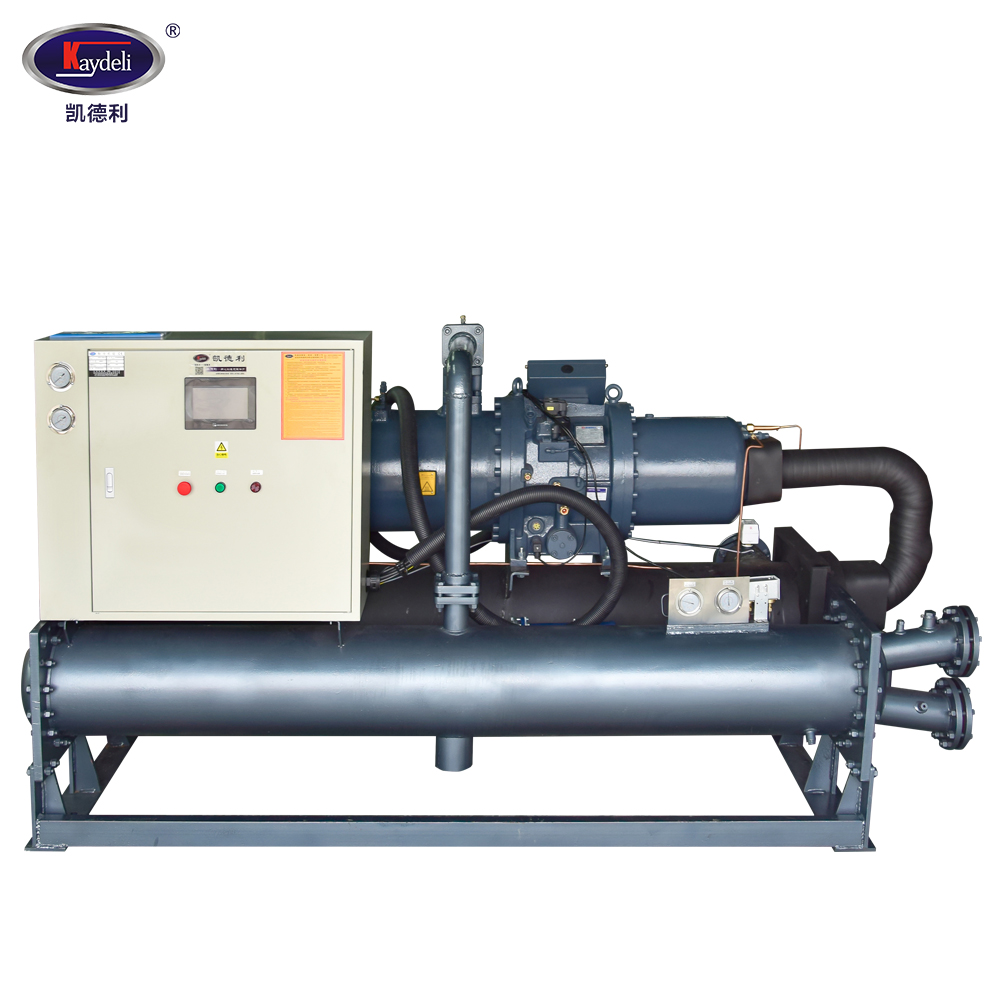 Kaydeli Screw 300kw industrial chiller with120 kw water rotary air compressor