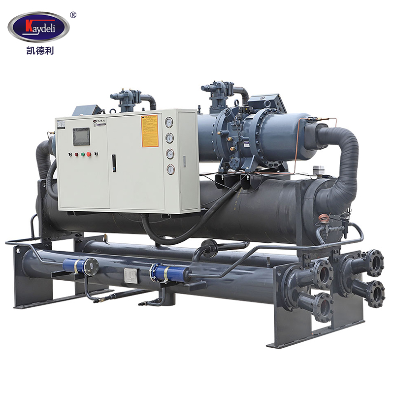 Manufacturer 200hp customized 30ton ~ 200 ton screw industrial water cooled chiller 