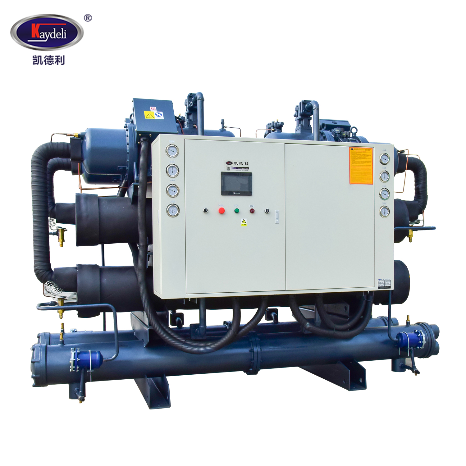 640hp 520ton 520Rt Water Cooled Screw Compressor Chiller For Anodizing  In Building