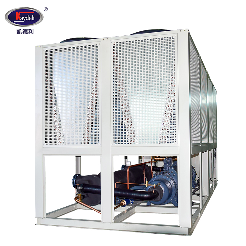 80Ton 100hp 299kw Air Cooled Water Screw Chiller Kaydeli Air Cooled Screw Compressor Chiller